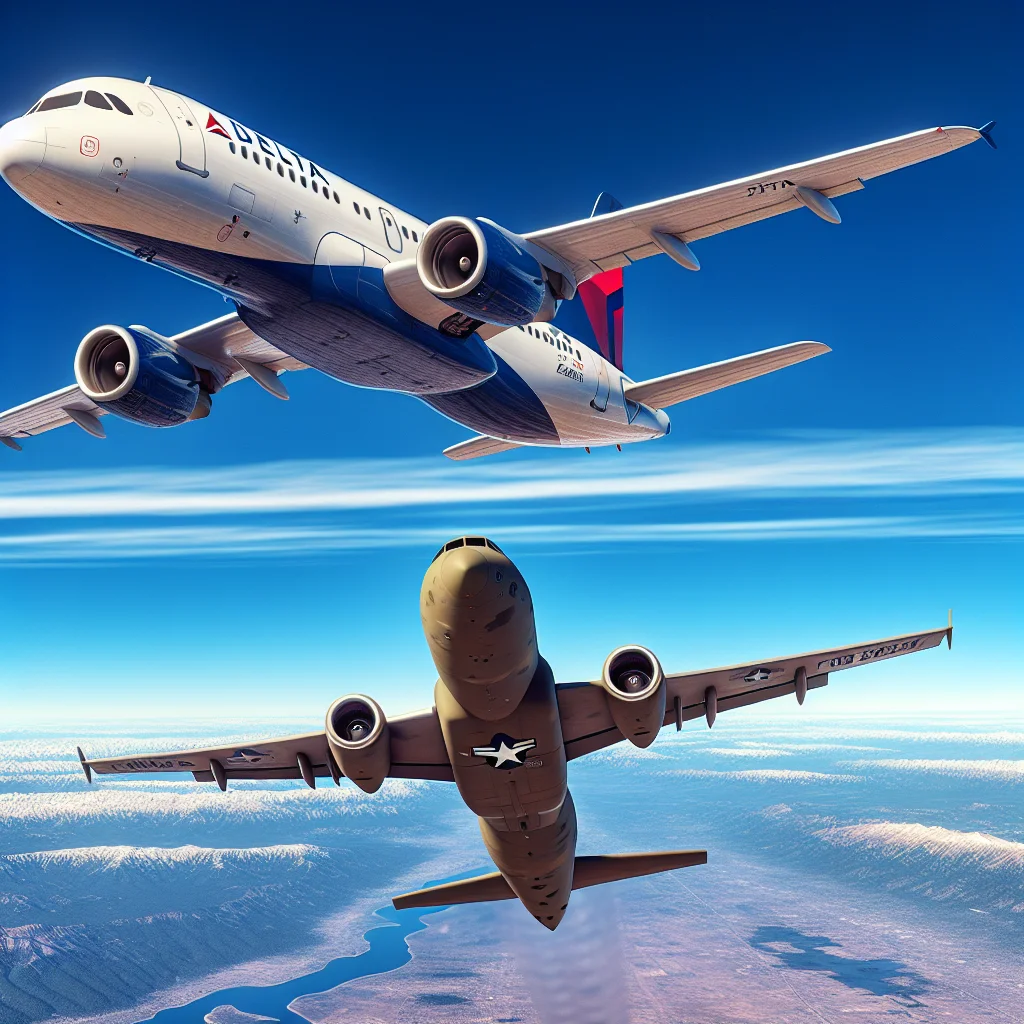 Delta Pilot Executes 'Aggressive Manoeuvre' to Avoid Midair Collision With Military Aircraft