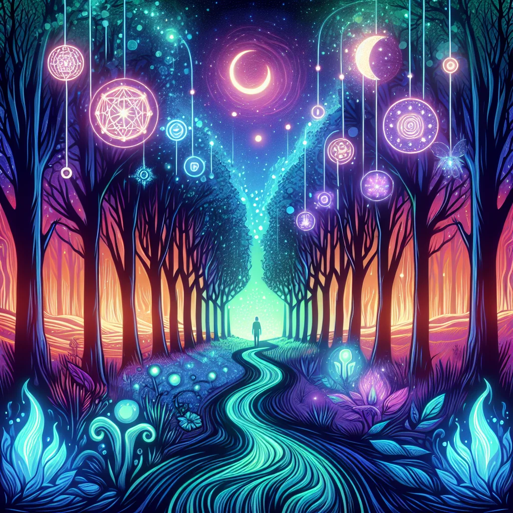 Dream Interpretation: Walking Through a Forest of Glowing Trees at Dusk – Mystical Meanings Unveiled